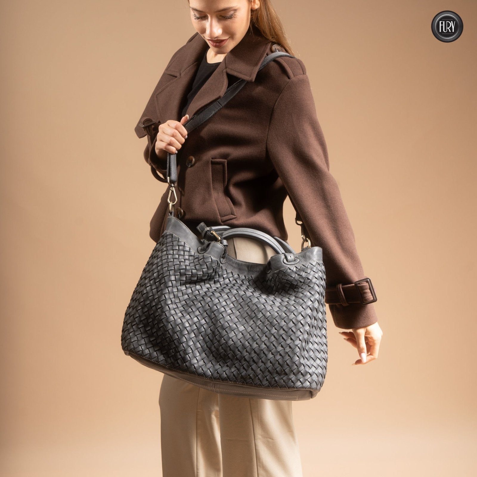 Borsa Caterina Maxi in pelle - Fury