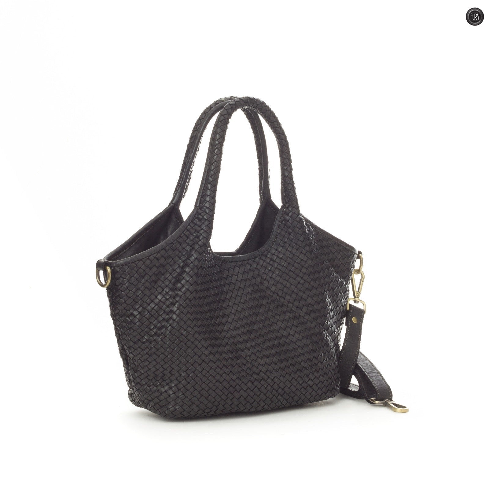 Borsa Nola in pelle intrecciata - Fury
