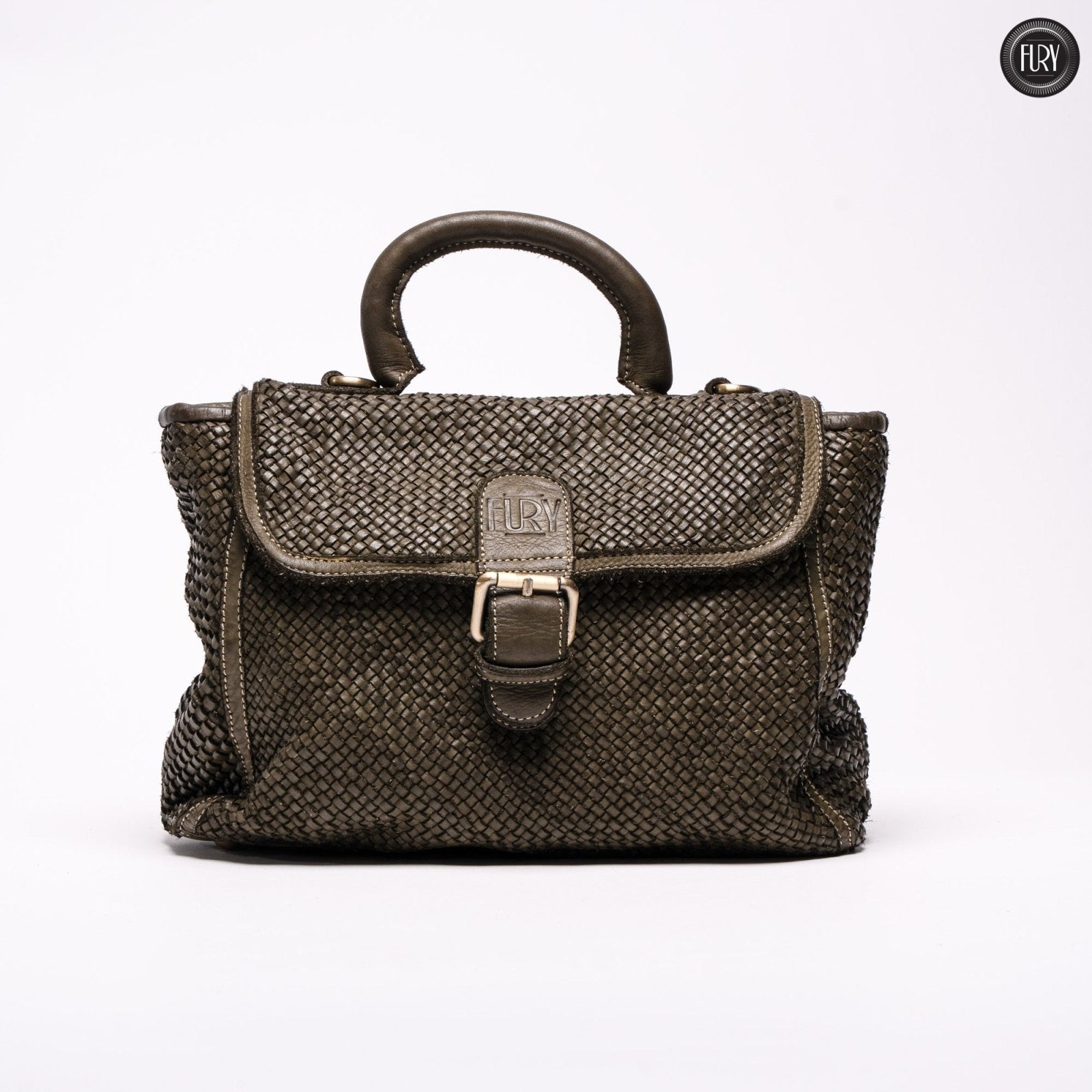 Borsa Camilla in pelle intrecciata - Fury