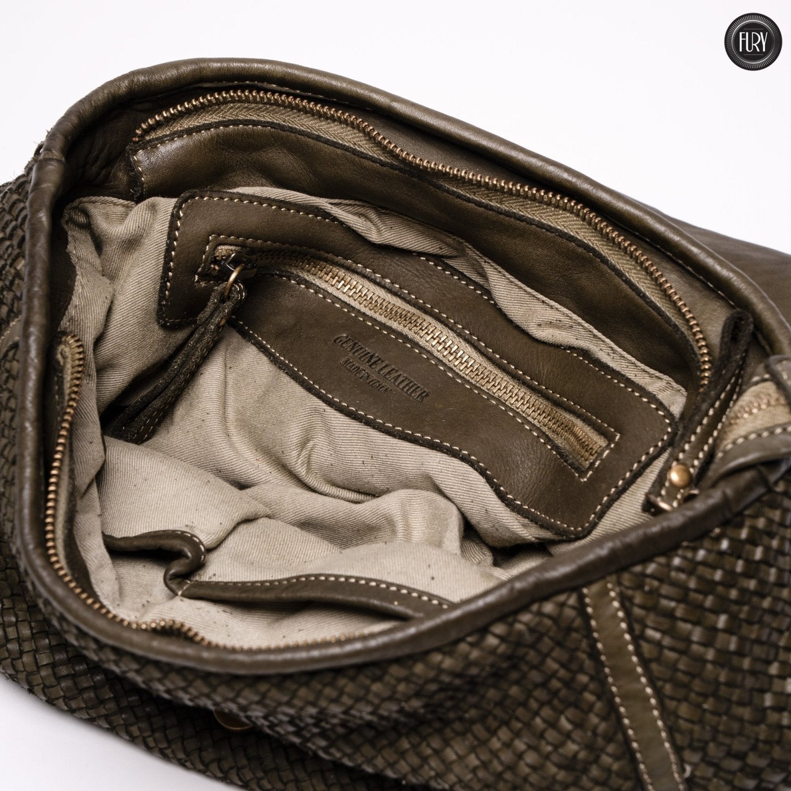 Borsa Camilla in pelle intrecciata - Fury
